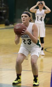 bre palmatier takes a foul shout for her 1000th point