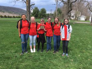 mcs students pose with their award after taking a top prize at the capital region envirothon