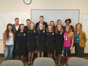 middleburgh ffa club and state officers