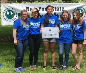 members of the middleburgh envirothon team pose for a picture