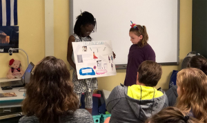 students present their career research projects