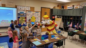 students learn about fire safety