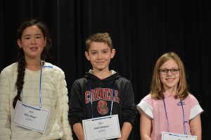 From L to R: Ellie Shaul (3rd place), Liam Hooper (2nd place), Aleah Becker (1st place)