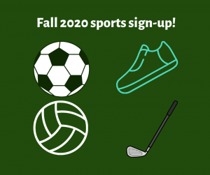 Fall 2020 sports sign up  photo