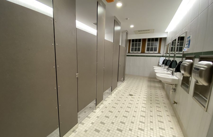 Newly remodeled girl's bathrooms