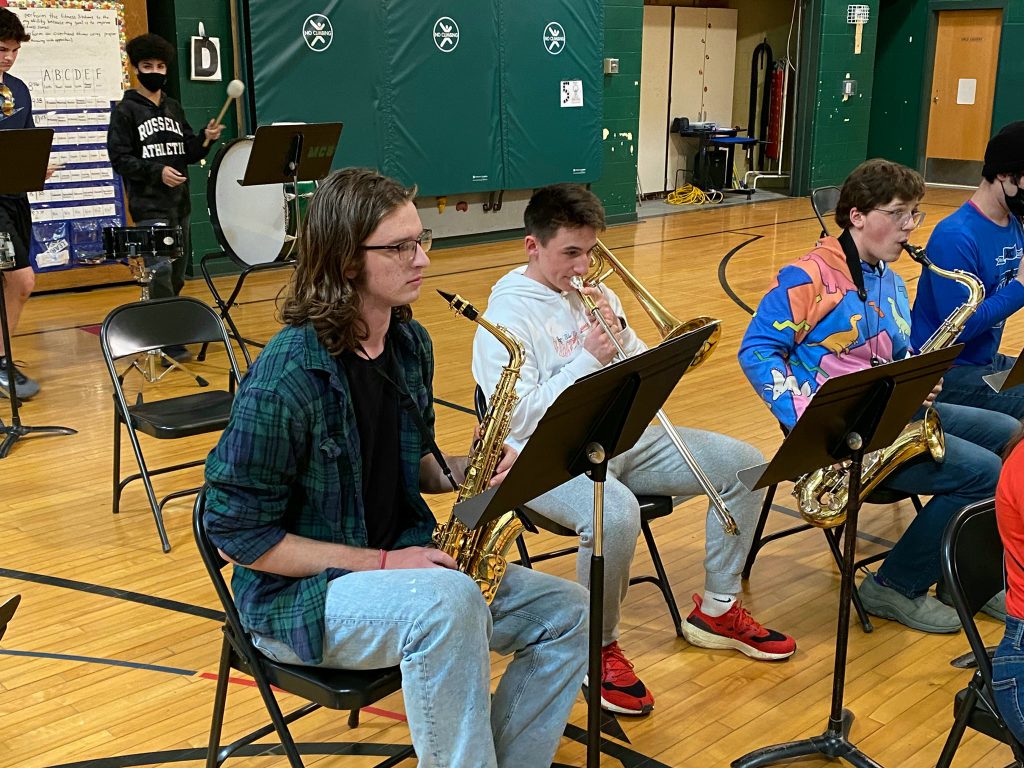 students playing instruments