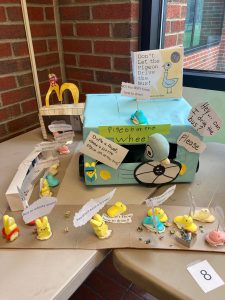 Storybook diorama using Peeps.