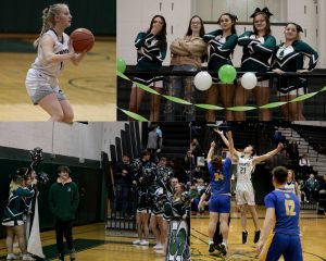 Middleburgh boys and girls basketball and cheerleaders.