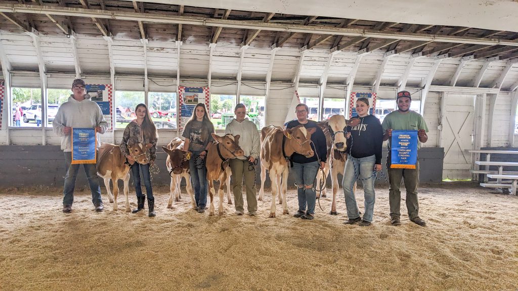 Middleburgh FFA students receive Premier Exhibitor award.