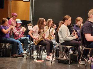 Student musicians performing.