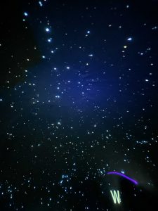 Stars displayed in planetarium