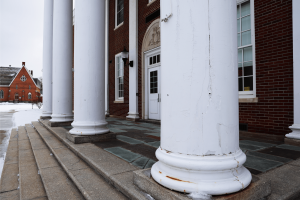 Columns and steps at Middleburgh Junior Senior High School.