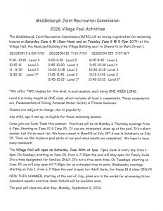 Middleburgh Joint Recreation Commission 2026 Village Pool Activities.
Swim lesson registration will take place at the Village Hall (Municipal Building next to Stewart’s on Main Street) on Saturday, June 6 from 10 a.m. to noon and Tuesday, June 9 from 5 to 7 p.m.
There are three swim lesson sessions: Session I runs June 29 to July 10; Session II runs July 13 to July 24; Session III runs July 27 to Aug. 7.
Daily lesson levels and approximate times are listed as follows: Level 6 is offered as one combined class covering diving, personal water safety and fitness swimming. Levels 5, 4, 3, 2 and 1 are scheduled in staggered morning time slots between about 8:45 a.m. and 12:15 p.m., with multiple sections for some levels depending on demand. Level 1 classes run one week long and are offered twice per session. Class schedules may change based on enrollment.
Swim lessons are open to children ages 4 and older.
A summer swim team is also offered. Practices are Mondays and Thursdays from 6 to 7 p.m., beginning June 22 and June 25. Swim meets are scheduled for July 18 in Mine Kill and July 25 in Schoharie, followed by a pool party.
The Village Pool opens Saturday, June 20 at 1 p.m. Open swim is held daily from 1 to 6 p.m. Beginning June 28, Sunday family swim runs from 6 to 7:30 p.m. Tuesdays beginning June 30 include extended swim hours until 7:30 p.m. Wednesday evenings from 6 to 7:30 p.m., starting July 1, are designated for adult swim for ages 18 and older only.
A Silver Sneakers aquatic exercise class may be offered starting at the end of July, with details to be announced.
The pool closes on Labor Day, Monday, Sept. 8, 2026.
All pool activities are free. For more information, contact Jean Cain at 518-827-4556 or email 33momcam@midtel.net.
Middleburgh Central School is sharing the flyer for awareness and does not sponsor or promote the activities.